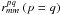 Mathematical equation: \hbox{$r_{mm}^{pq}\ (p = q)$}