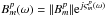 Mathematical equation: \hbox{$\bpm=\|B^p_m\|{\rm e}^{j\varsigma^p_m(\omega)}$}