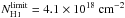 Mathematical equation: \hbox{$N^\mathrm{limit}_\ion{H}{i}=4.1\times 10^{18}~\mathrm{cm}^{-2}$}