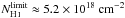 Mathematical equation: \hbox{$N_\ion{H}{i}^\mathrm{limit}\approx5.2\times 10^{18}~\mathrm{cm}^{-2}$}