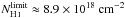 Mathematical equation: \hbox{$N_\ion{H}{i}^\mathrm{limit}\approx8.9\times 10^{18}~\mathrm{cm}^{-2}$}