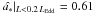 Mathematical equation: \hbox{$\hat{a_*}|_{L < 0.2\,\LEdd} = 0.61$}