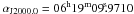 Mathematical equation: \hbox{$\alpha_{\rm J2000.0}=06^{\rm h} 19^{\rm m} 09\fs9710$}