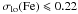 Mathematical equation: \hbox{$\rm \sigma_{lo}(Fe)\leqslant0.22$}