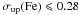 Mathematical equation: \hbox{$\rm \sigma_{up}(Fe)\leqslant0.28$}