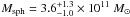 Mathematical equation: \hbox{$M_{\rm sph}=3.6^{+1.3}_{-1.0} \times 10^{11}~ \Msun$}