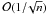 Mathematical equation: \appendix \setcounter{section}{2} \hbox{$\mathcal{O}(1/\!\sqrt{n})$}