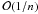 Mathematical equation: \appendix \setcounter{section}{2} \hbox{$\mathcal{O}(1/n)$}