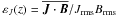 Mathematical equation: \hbox{$\varepsilon_J(z) = \overline{\JJ\cdot\BB}/J_\rms B_\rms$}