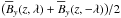 Mathematical equation: \hbox{$\big(\meanB_y(z,\lambda)+\meanB_y(z,-\lambda)\big)/2$}