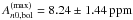 Mathematical equation: \hbox{$A_{n0,{\rm{bol}}}^{\rm{(max)}} = 8.24 \pm 1.44\:{\rm{ppm}}$}