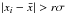Mathematical equation: \appendix \setcounter{section}{1} \hbox{$|x_i-\bar x| > r\sigma$}