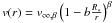 Mathematical equation: \hbox{$v(r)=\vinfbet\zav{1-b\frac{R_*}{r}}^\beta$}
