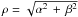 Mathematical equation: \appendix \setcounter{section}{2} \hbox{$\rho=\sqrt{\alpha^2 \, + \, \beta^2}$}
