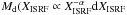 Mathematical equation: \hbox{$M_{\rm d}(X_{\rm ISRF} \propto X_{\rm ISRF}^{-\alpha}{\rm d}X_{\rm ISRF}$}