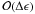 Mathematical equation: \hbox{${\cal O}(\Delta \epsilon)$}