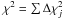 Mathematical equation: \hbox{$\chi^2=\sum\Delta\chi_j^2$}