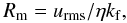 Mathematical equation: \begin{equation} \Rm=\urms/\eta\kf, \label{magRey} \end{equation}