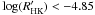Mathematical equation: \hbox{$\log(R^{\prime}_{\rm HK}) < -4.85$}
