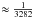 Mathematical equation: \appendix \setcounter{section}{1} \hbox{$\approx \frac{1}{3282}$}