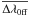 Mathematical equation: \hbox{$\overline {\Delta \lambda _{\rm 0ff}}$}