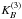 Mathematical equation: \appendix \setcounter{section}{1} \hbox{$K_{B}^{(3)}$}