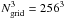 Mathematical equation: \hbox{$N_{\mathrm{grid}}^3 = 256^3$}
