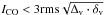 Mathematical equation: \hbox{$ I_{\rm CO} < 3 {\rm rms} \sqrt{\Delta _{\rm v}\cdot \delta _{\rm v}} $}