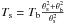 Mathematical equation: \hbox{$T_{\rm s} = T_{\rm b} \frac{\theta_{\rm s}^2 + \theta_{\rm b}^2}{\theta_{\rm s}^2}$}