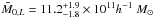 Mathematical equation: \hbox{$\tilde{M}_{0,L}=11.2^{+1.9}_{-1.8}\times 10^{11}h^{-1}~M_{\odot}$}