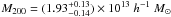 Mathematical equation: \hbox{$M_{200}=(1.93^{+0.13}_{-0.14})\times10^{13}~h^{-1}~M_{\odot}$}