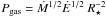 Mathematical equation: \hbox{$P_{\rm gas}=\dot{M}^{1/2} \dot{E}^{1/2}~R_{\star}^{-2}$}