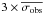 \hbox{$3\times\overline{\sigma_{\rm obs}}$}