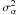 \hbox{$\sigma^{2}_{\alpha}$}
