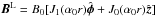 \hbox{$\vec{B}^{\rm L}=B_0 [J_1(\alpha_0 r) \uvec{\phi} + J_0(\alpha_0 r) \uvec{z}]$}