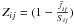 Mathematical equation: \appendix \setcounter{section}{2} \hbox{$Z_{ij} = (1- \frac{\bar J_{ij}}{S_{ij}})$}