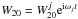 \hbox{$W_{20} = W_{20}^j {\rm e}^{{\rm i} \omega_j t} $}