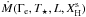 \hbox{$\dot{M}(\Gamma_{\rm e}, T_\star, L, X_{\rm H}^{\rm s})$}