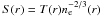 \hbox{$S(r)=T(r) n_{\rm e}^{-2/3}(r)$}