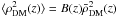Mathematical equation: \hbox{$\langle \rho_{\rm DM}^2(z)\rangle=B(z)\bar{\rho}_{\rm DM}^2(z)$}
