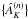 Mathematical equation: \hbox{$\bigl\{ \hat A^{(n)}_K \bigr\}$}