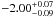 \hbox{$-2.00^{+0.07}_{-0.09}$}