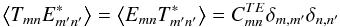\appendix \setcounter{section}{3} $$\left<T_{mn}E_{m'n'}^*\right>=\left<E_{mn}T_{m'n'}^*\right>=C^{TE}_{mn}\delta_{m,m'}\delta_{n,n'}$$