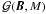 \hbox{$\mathcal{G}(\vec{B},M)$}