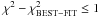 \hbox{$\chi^2-\chi^2_{\rm BEST-FIT}\le 1$}