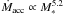 Mathematical equation: \hbox{$\dot{M}_{\rm acc} \propto M_{*}^{5.2}$}