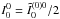 \hbox{$I^0_0=\tilde I^{(0)0}_0/2$}