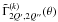 \hbox{$\tilde \Gamma^{(k)}_{2Q^{\prime},2Q^{\prime\prime}}(\theta)$}