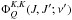 \appendix \setcounter{section}{1} \hbox{$\Phi^{K,K}_{Q}(J,J^{\prime};\nu^{\prime})$}