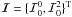 \hbox{${\bm {\mathcal I}}= \{{\mathcal I}^{0}_{0},{\mathcal I}^{2}_{0}\}^{\rm T}$}